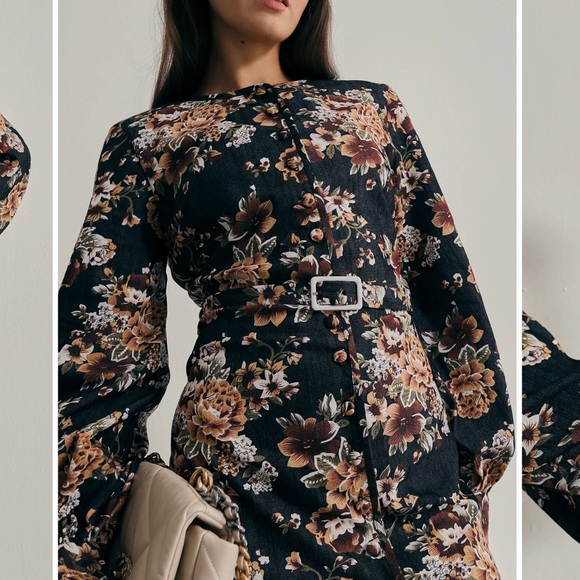 NWT Wiltshire Floral Denim Dresss - Picture 3 of 5